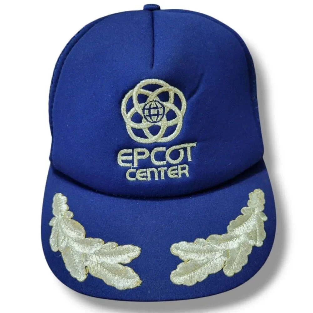 Vintage Disney Hat OSFM Vintage Epcot Center Hat Vintage Trucker Hat Snap Back
